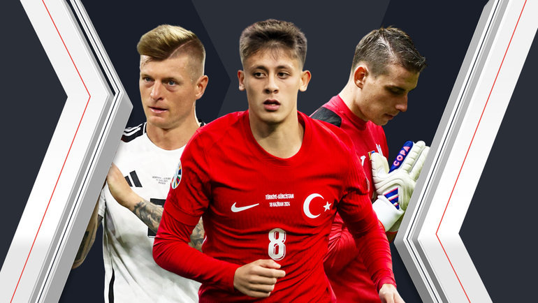    Тони Кроос, Арда Гюлер и Андрей Лунин.