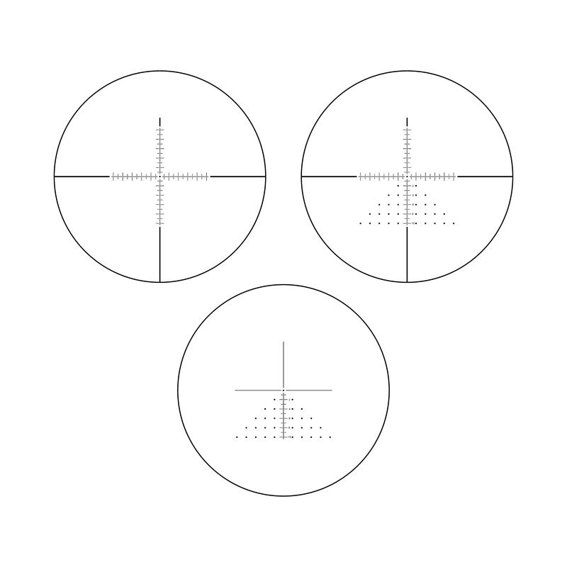 Варианты сеток оптического прицела с технологией Multi DOT