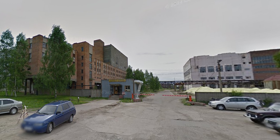 Вход на Сясьский ЦБК, май 2013 г.