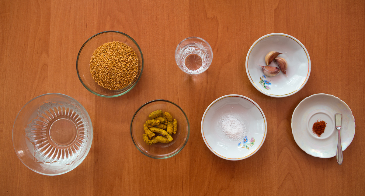 Ингредиенты для приготовления горчичного соуса