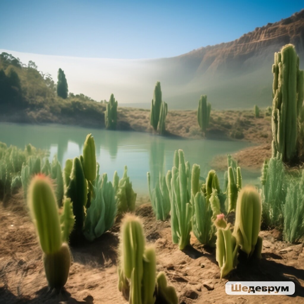 Изображение сгенерировано в нейросети Шедеврум на канале Попутный ветер - озеро