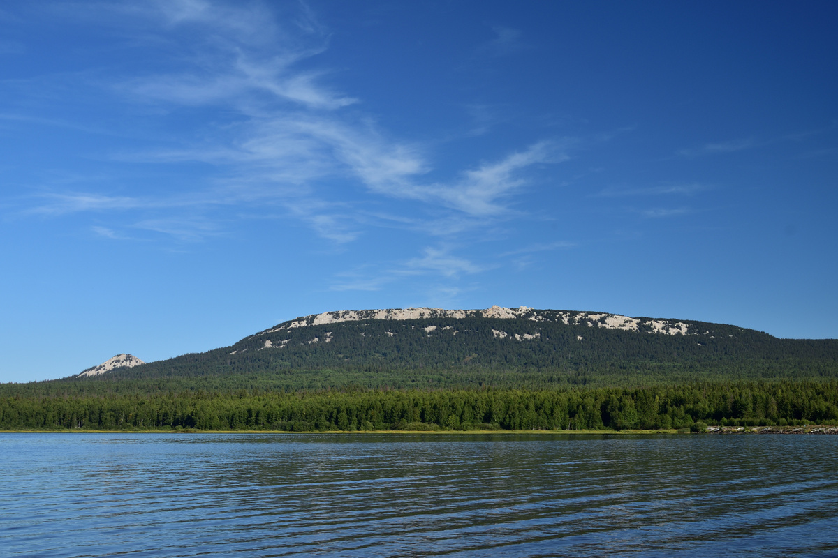 Хребет Зюраткуль, вид с озера Зюраткуль, 2023 г.