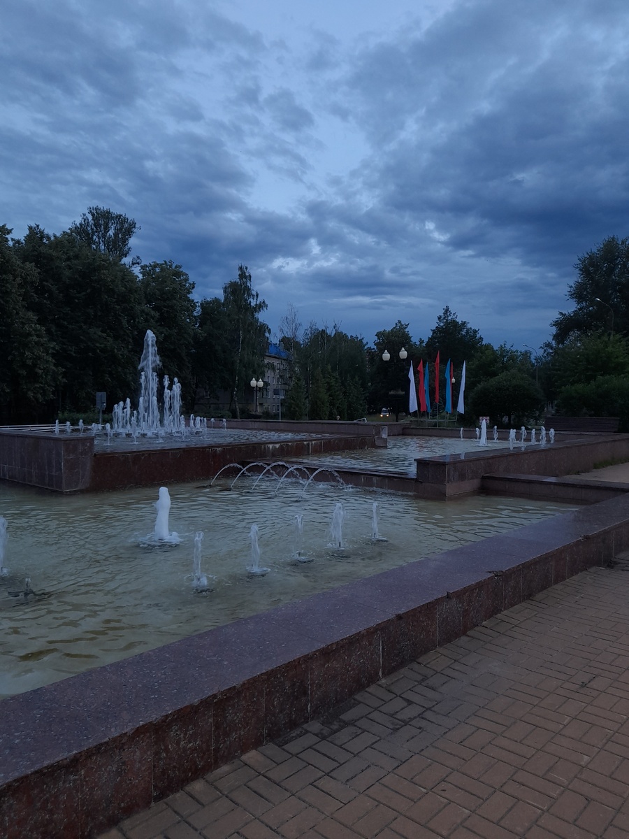 Фонтан в Обнинске. 