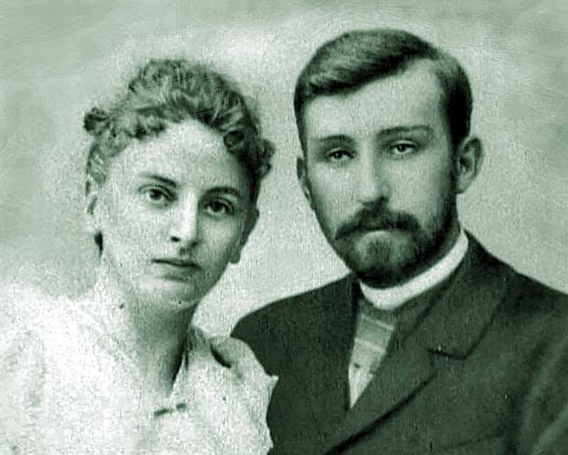 Поэт Дмитрий Мережковский с женой-поэтессой Зинаидой Гиппиус
