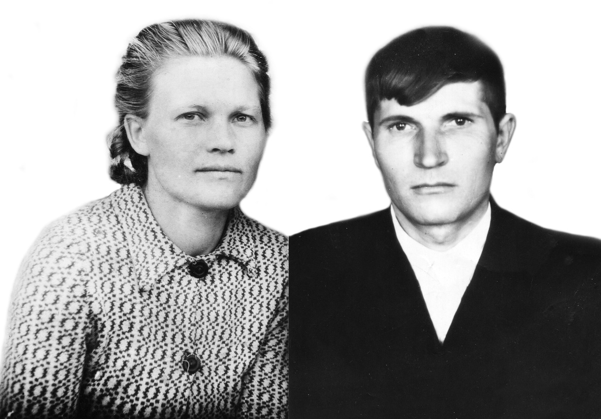 Мои родители Христинья и Василий Буркасовы. Начало 1950-х годов.