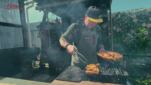 ПОПРОБУЙТЕ ГРУДИНКУ В БОМБИЧЕСКОМ МАРИНАДЕ BBQ ПОДАЁМ С ЛИСТОВЫМ САЛАТОМ