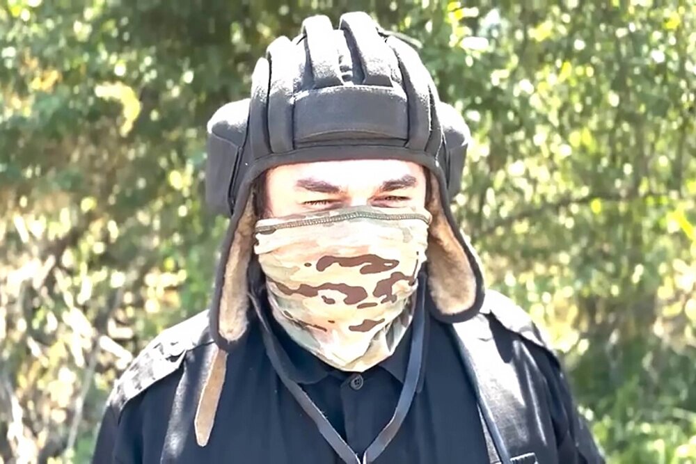    Механик-водитель танка Т-80, позывной «Енот». Фото: Министерство обороны РФ