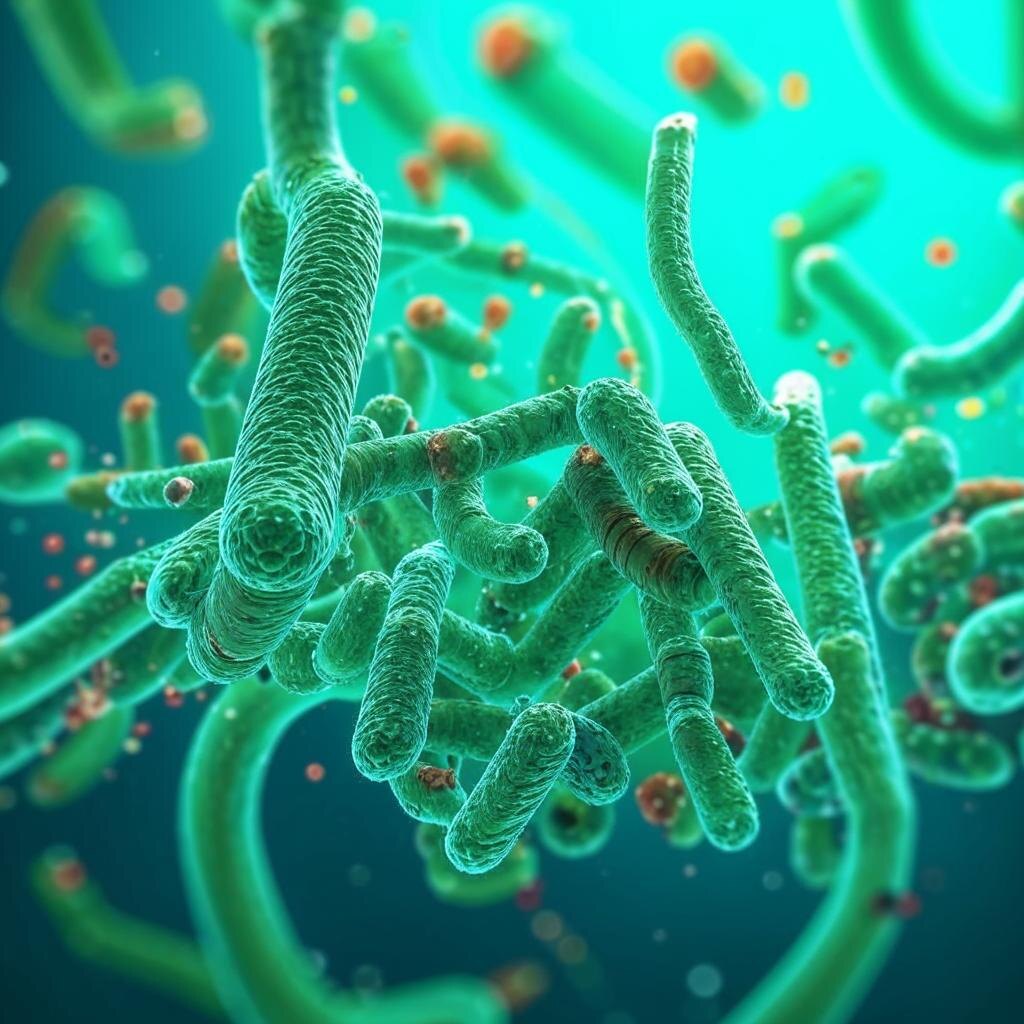 Бактерия клостридия ботулинум *изображение сгенерировано ИИ.
