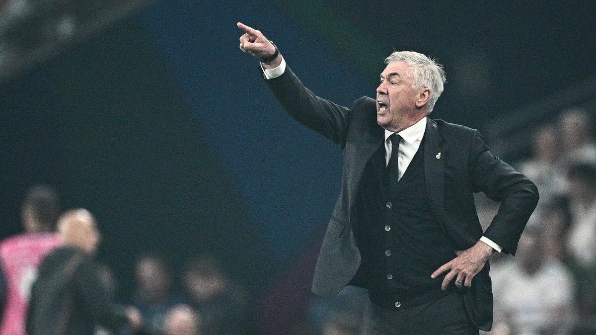 Главный тренер «Реал Мадрида» Карло Анчелотти на финальном матче Лиги чемпионов УЕФА между «Боруссией Дортмунд» и «Реал Мадридом», 1 июня 2024 г. Фото: dpa / picture-alliance