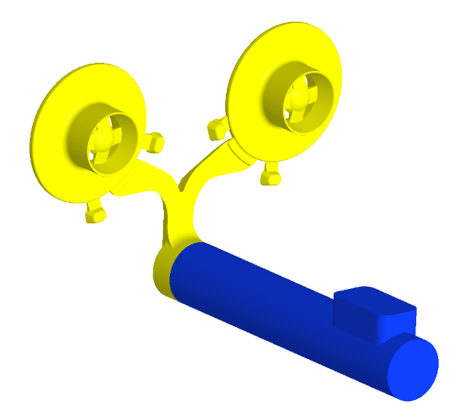 Рис. 2. Геометрическая модель отливки, импортированная из CAD-системы