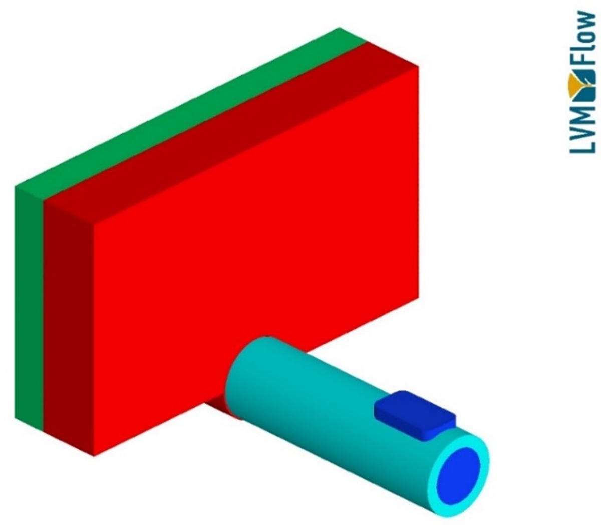 Рис. 2. Геометрическая модель пресс-формы, импортированная из CAD системы