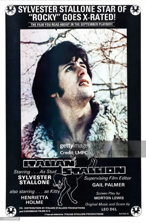 Позорная страница - первая роль в порнофильме. Он вышел в прокат только спустя несколько лет съемок, и то только потому что Сталлоне стал звездой.