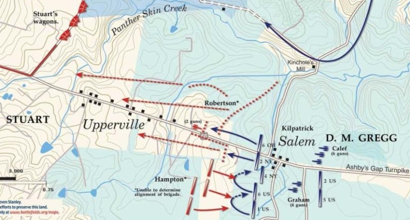 Наступление дивизии Грегга на Аппервиль.