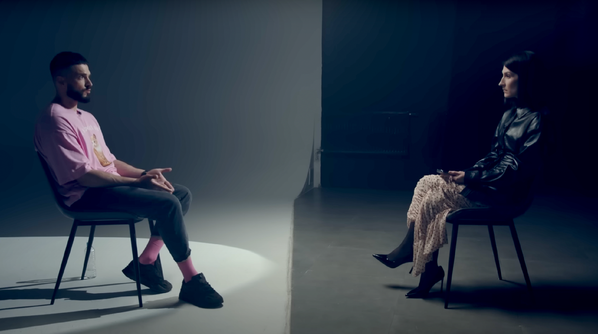 Скриншот из программы Саши Сулим "Внутри"