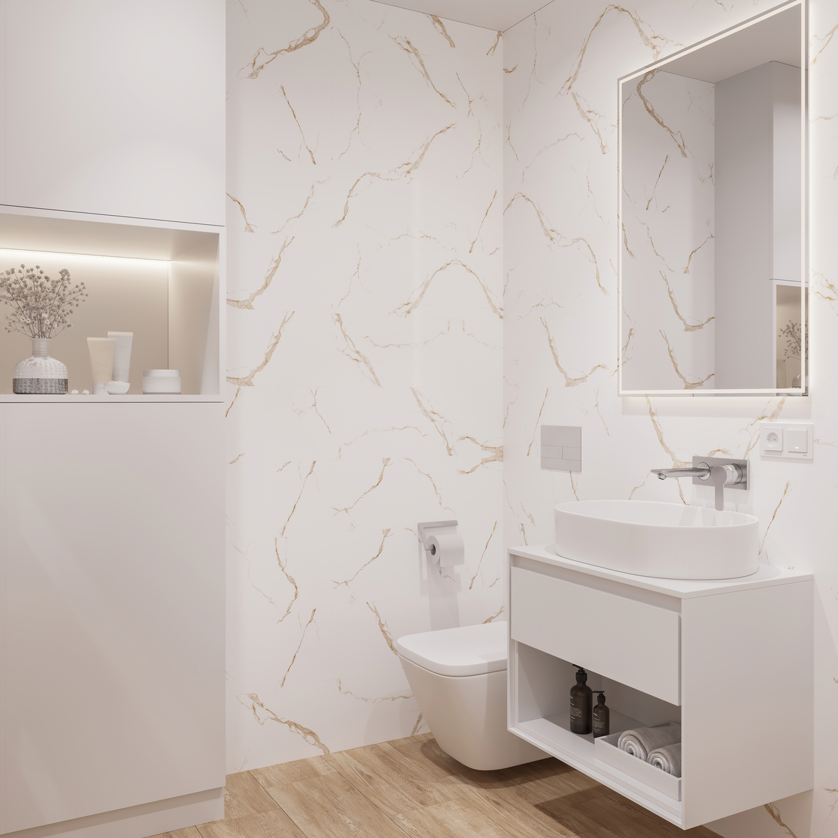 Примеры дизайнерских решений для ванной комнаты в ЖК от «МСК»