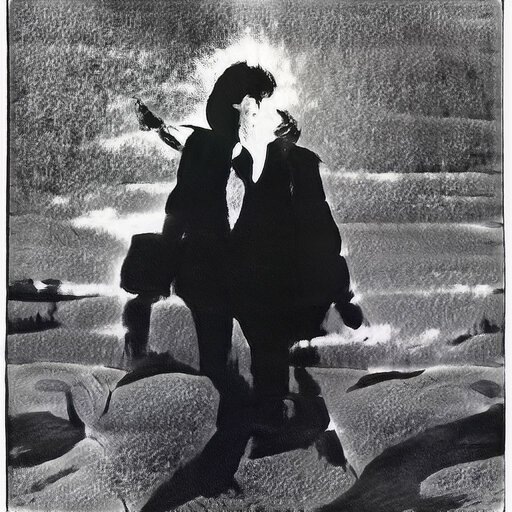 это нейросеть яндекса накалякала, "влюблённые"