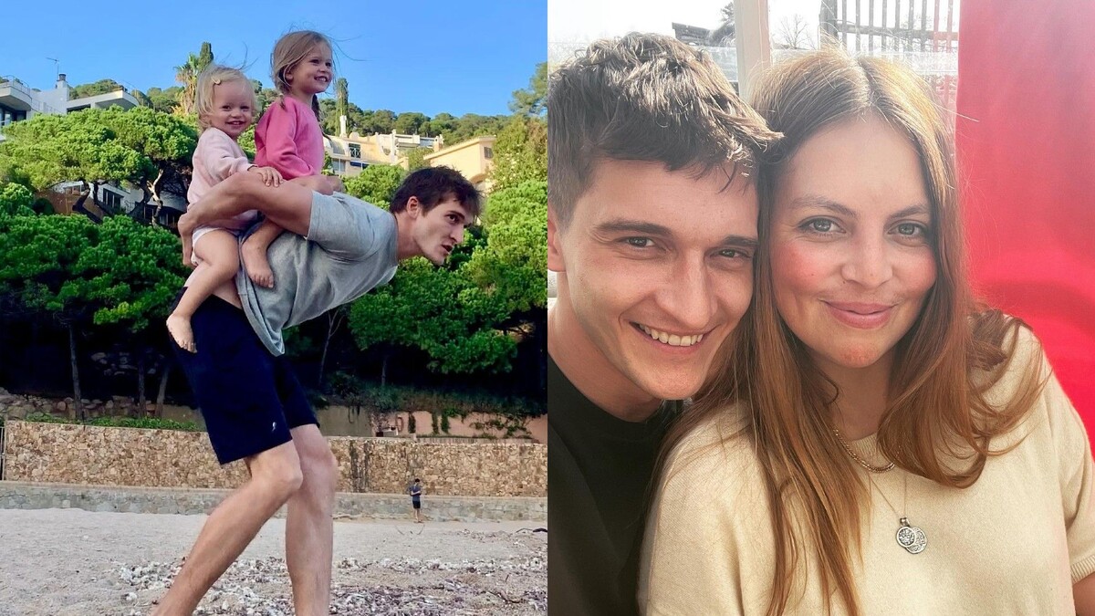    Матвей Лыков с женой и детьми