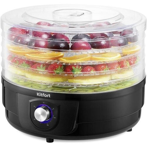 Сушилка для овощей и фруктов KitFort, 5 поддонов
