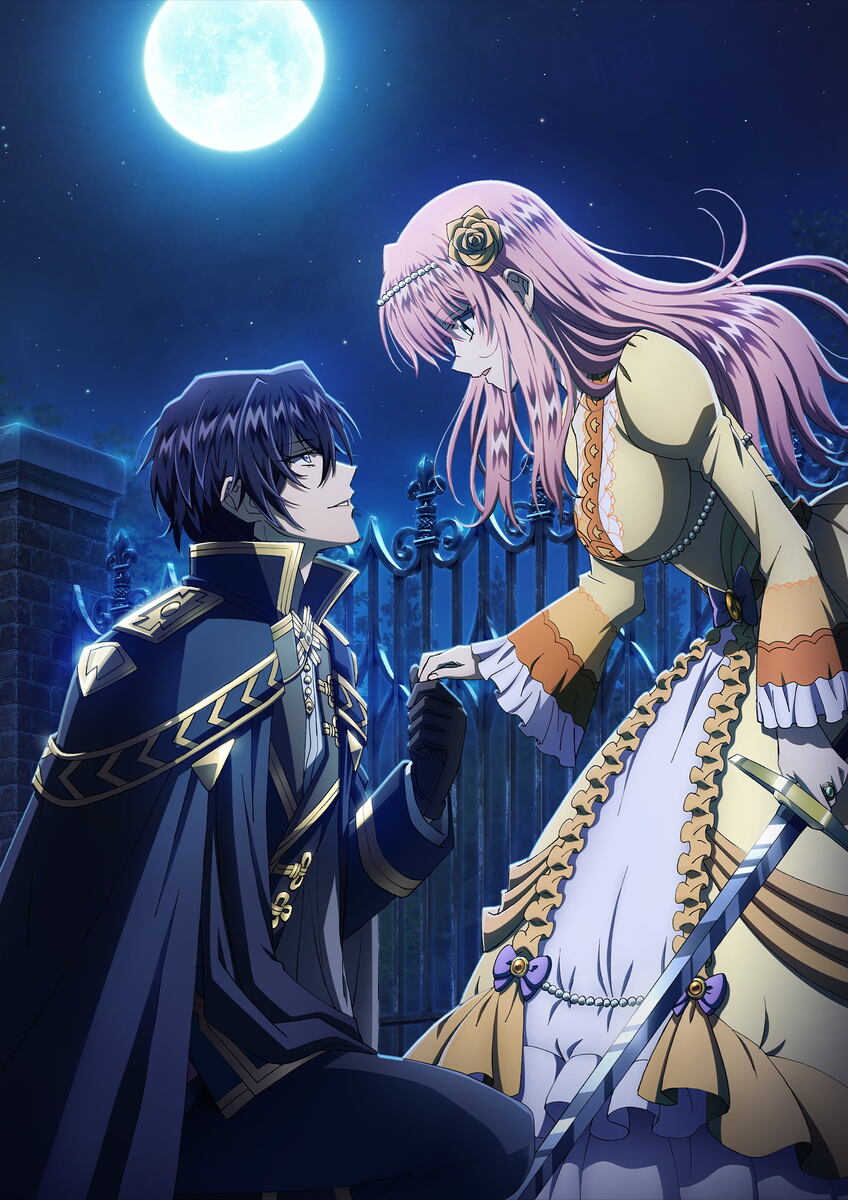 Один из постеров аниме-сериала “Злодейка наслаждается седьмой жизнью”