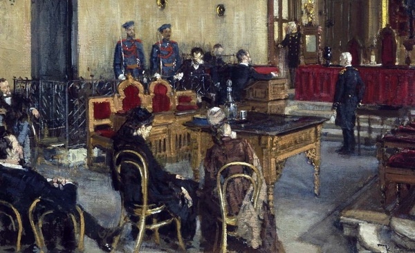 Константин Савицкий, "В ожидании приговора суда" 1894-95 гг.