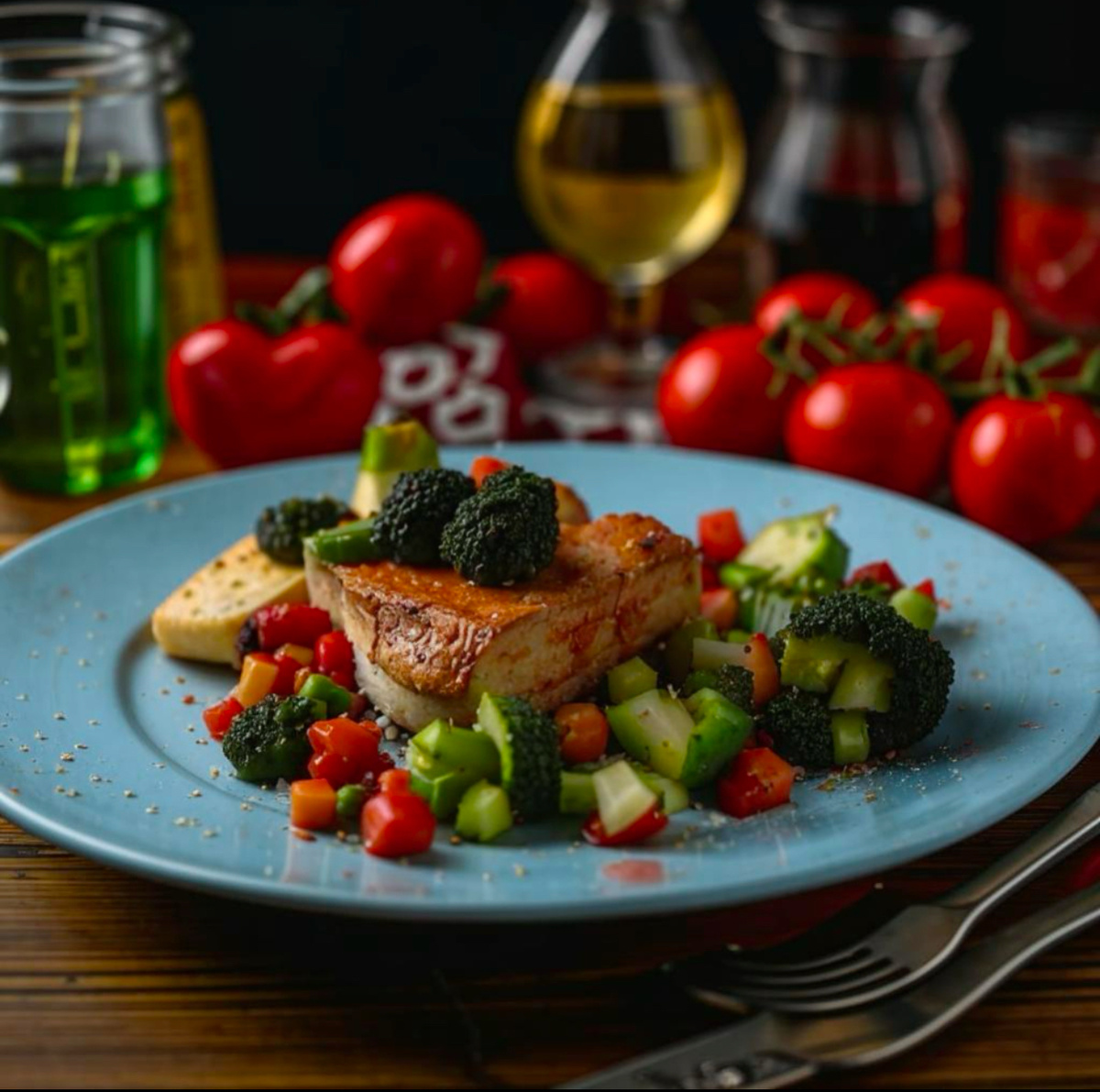 Еще один идеальный ужин по мнению нейросети