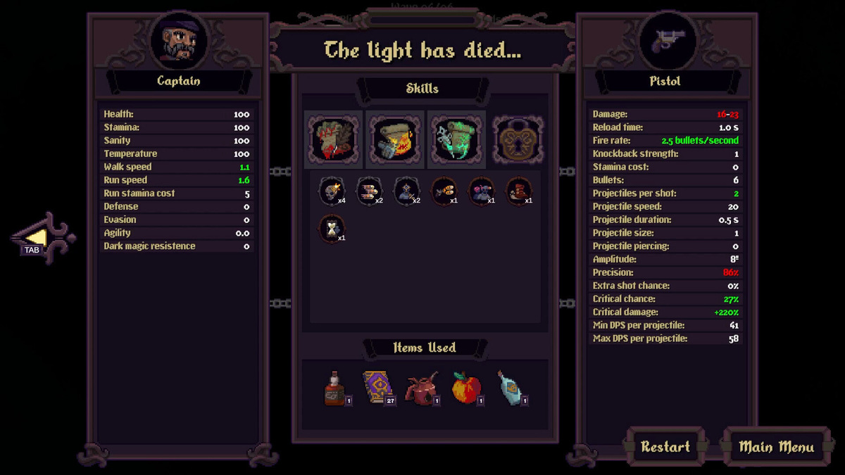    Галерея игры When the Light Dies