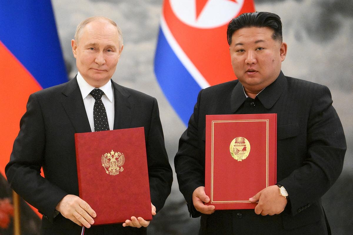 Июнь 2024 года. Путин и товарищ Ким. Фото из открытых источников
