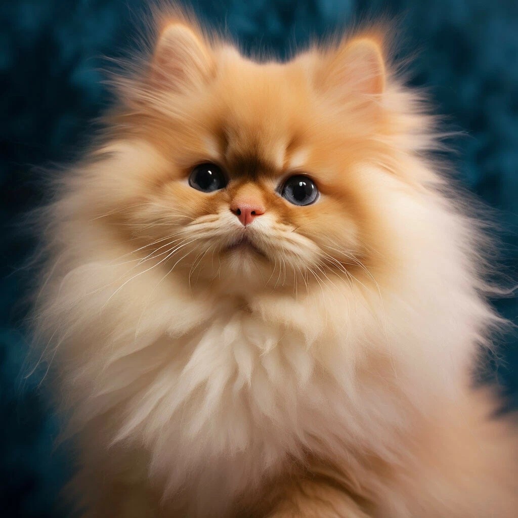 фото кошка-шпиц сгенерировано шедеврумом, такой кошки не существует.