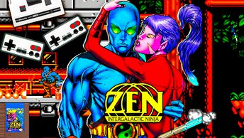 Быстрое прохождение эпичной игры Zen Intergalactic Ninja ретро Денди