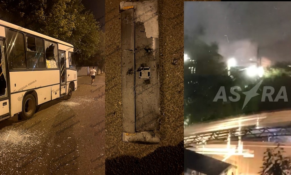   Последствия удара вражеских БПЛА по Краснодарскому краю