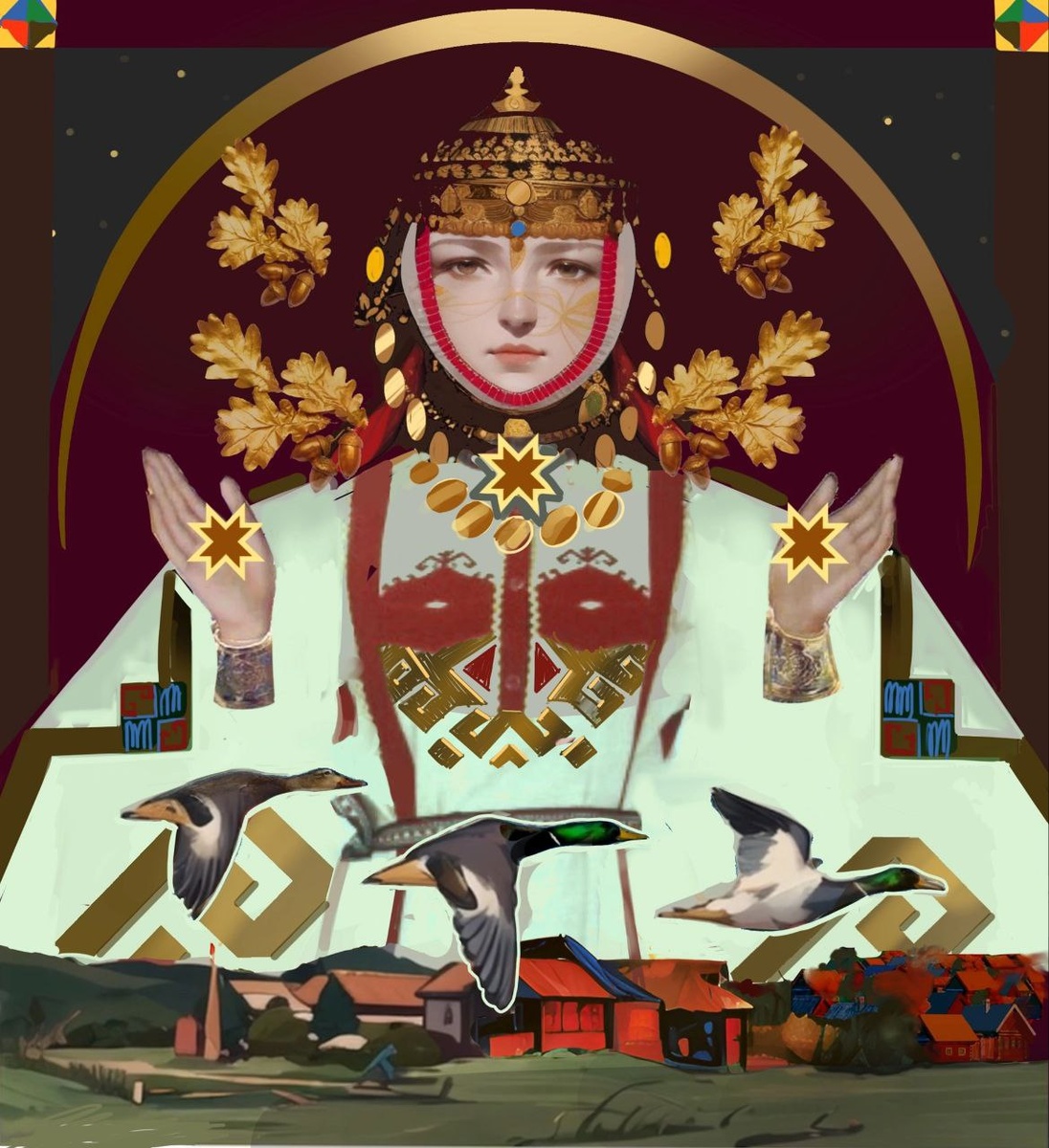 Работа Ксении Кокель "Мой дом – моя крепость". Такой Мурад появится скоро на стене дома №30 по улице Хевешская.