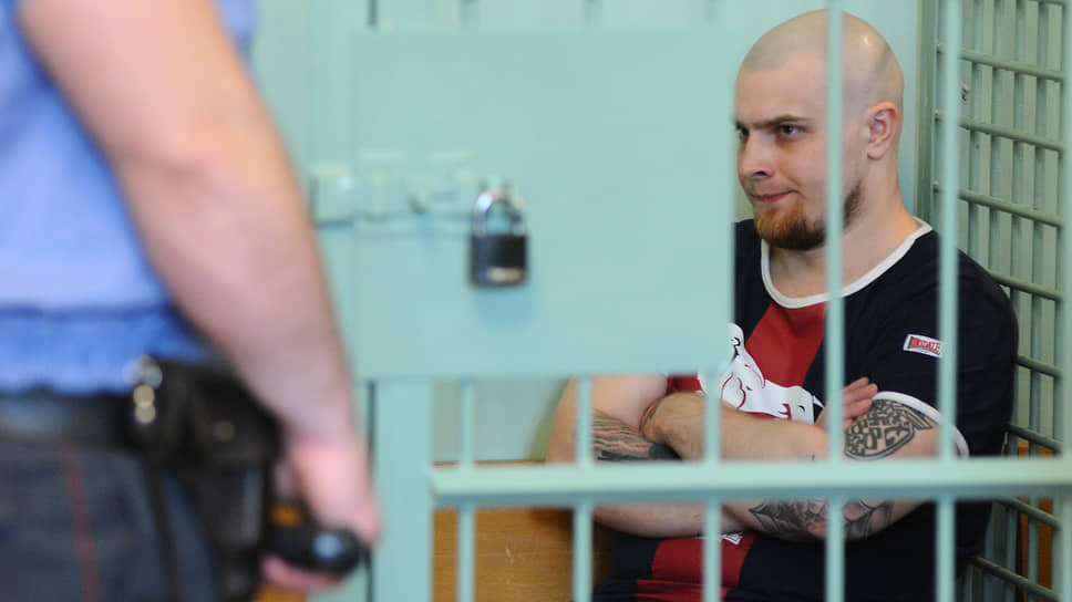 Фото: Александр Коряков / Коммерсантъ📷Защита бывших членов неонацистской группировки утверждает, что основа нового дела в значительной степени опирается на показания Алексея Воеводина (на фото)
