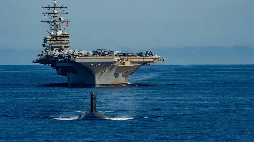 Авианосец США "Рональд Рейган". 