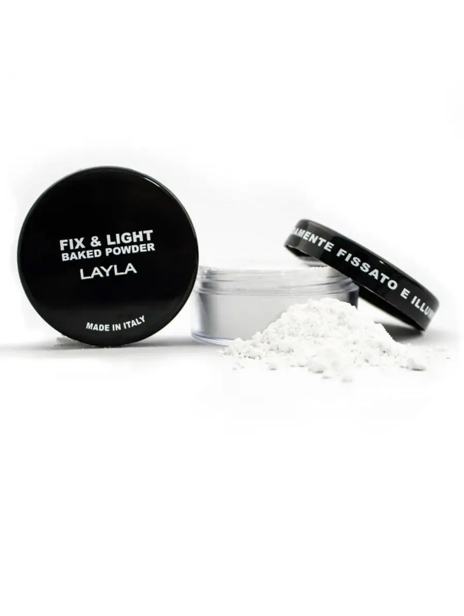 Пудра рассыпчатая для лица фиксирующая Fix & Light Baked Powder, №1