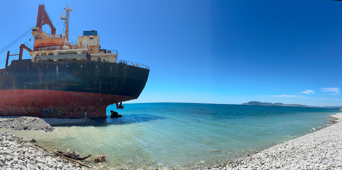 Панорама на сухогруз Рио 