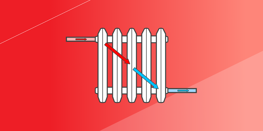Диагональная схема подключения радиатора. Все плюсы и минусы