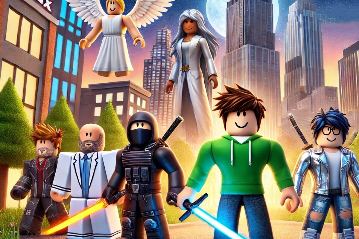 Персонажи «Роблокса» выполнены в фирменном, узнаваемом стиле. Источник: нейросеть📷
