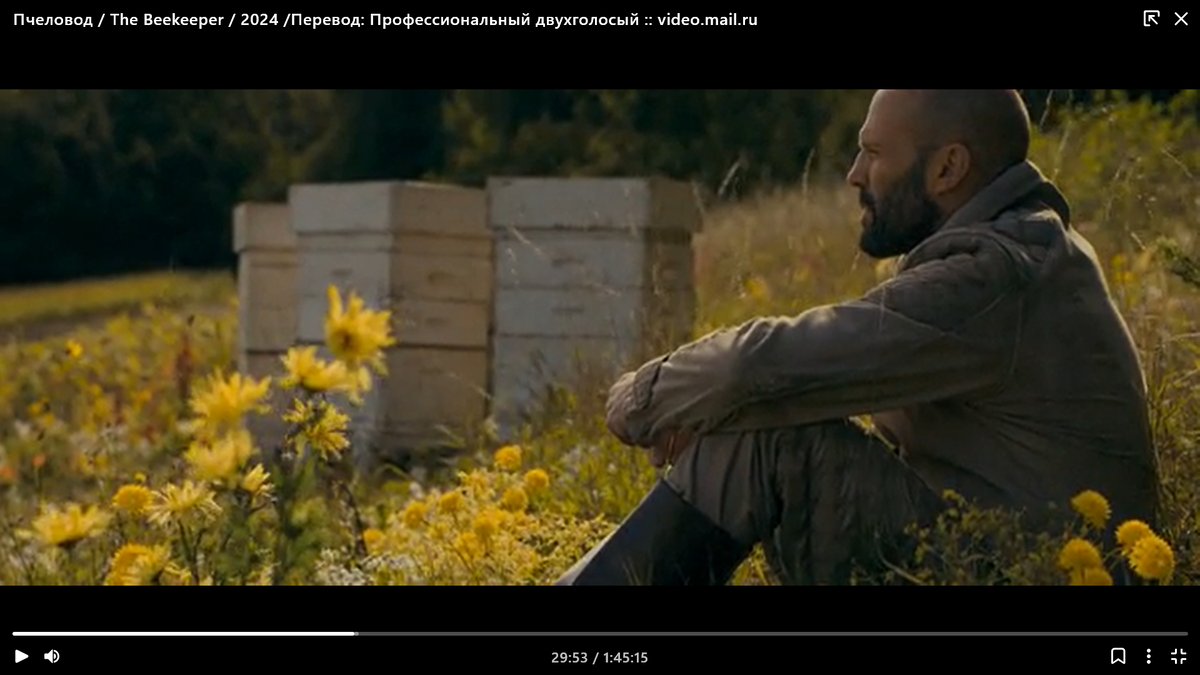 Кадр из фильма "Пчеловод". Кругом одни неправильные пчёлы и делают неправильный мёд.
