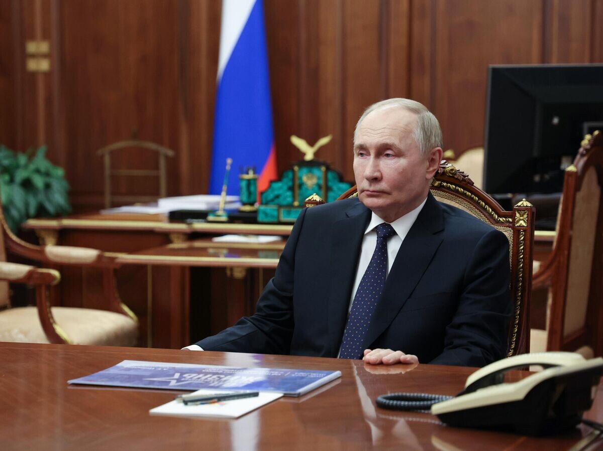    Президент РФ Владимир Путин во время встречи с руководителем фонда "Защитники Отечества" Анной Цивилевой© РИА Новости / POOL