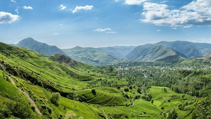 Вид на Гелан сверху. Фото Андрея Кудряшова/«Фергана»