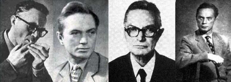 Анатолий Петрович Днепров (Мицкевич) в разные годы жизни