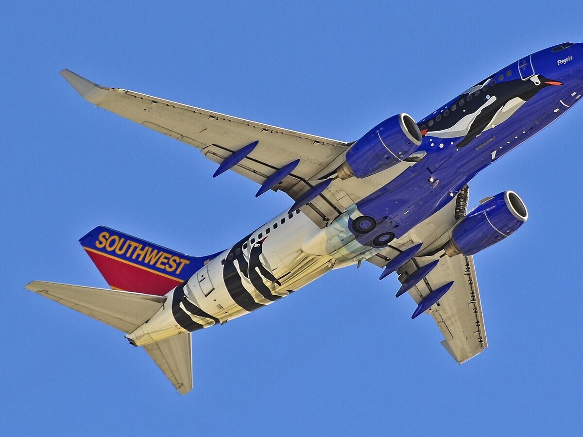    Самолет авиакомпании Southwest Airlines CC BY-SA 2.0 / Tomás Del Coro / Самолет авиакомпании Southwest Airlines
