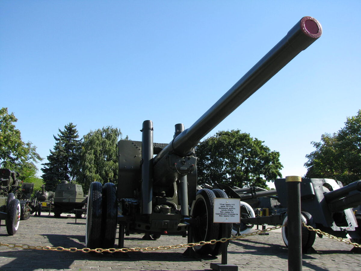 Корпусная пушка А-19 образца 1931/37 гг. калибра 122 мм в Музее Великой Отечественной войны в Киеве. Фото: С.Г. Мороз