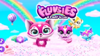 Мультфильм Игра для малышей Питомцы FluvsiEs 🐈🌺🎁 Идем гулять во двор