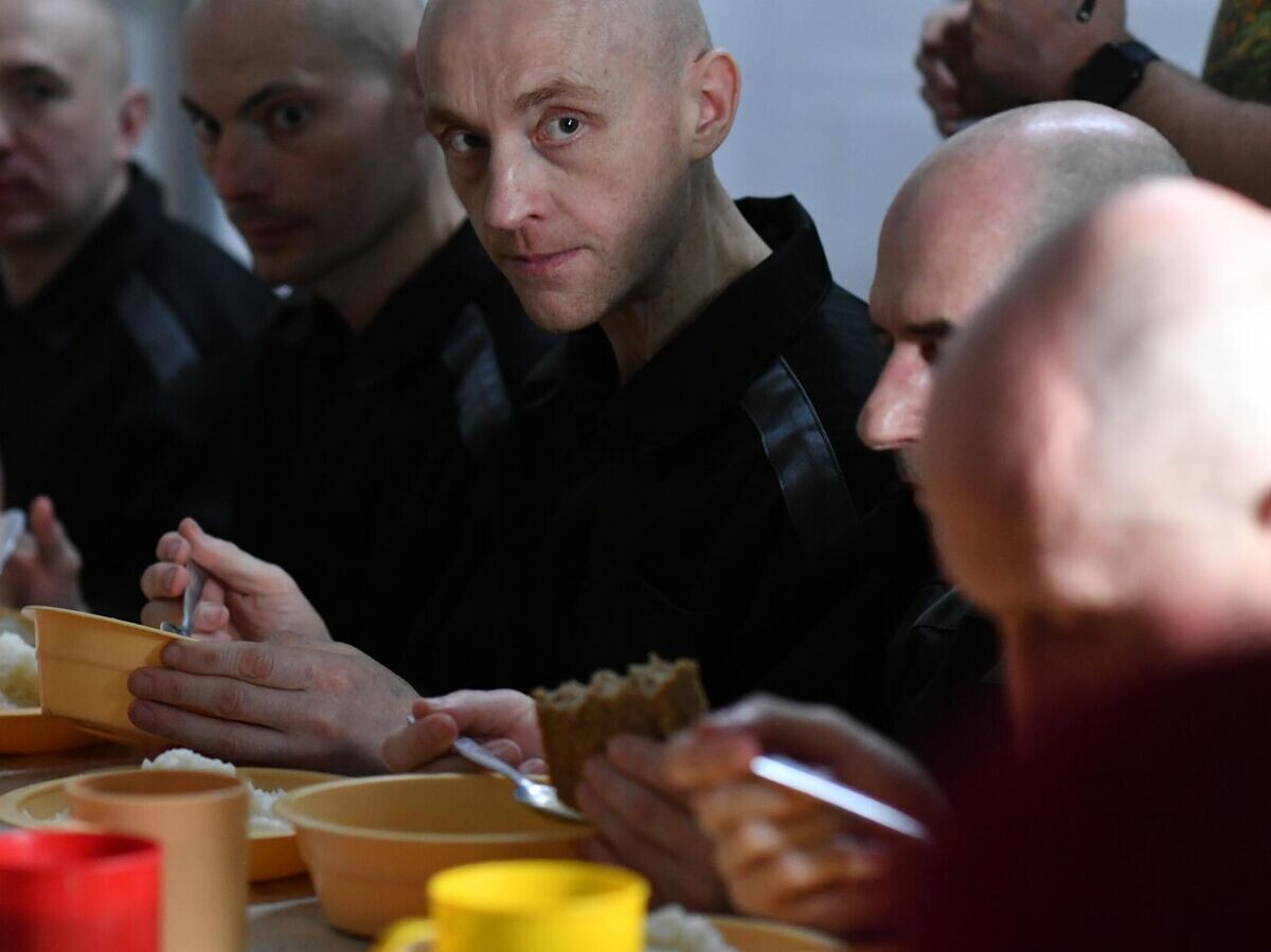    Украинские пленные в российском исправительном учреждении© РИА Новости / Михаил Воскресенский