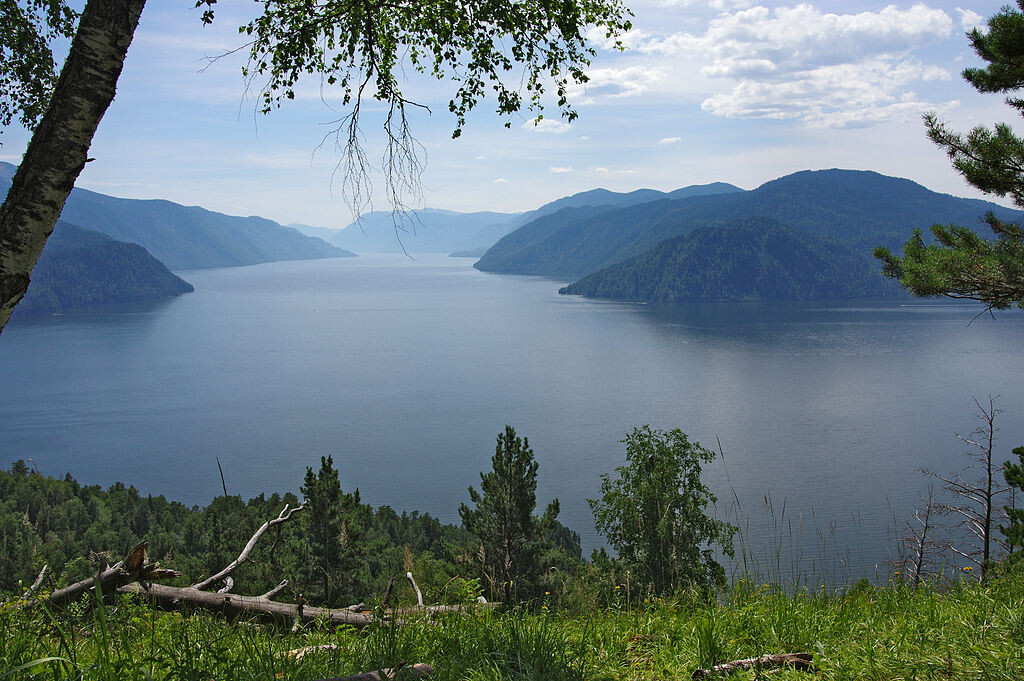 Вид на Телецкое озеро у села Яйлю. Автор: Grozovsky