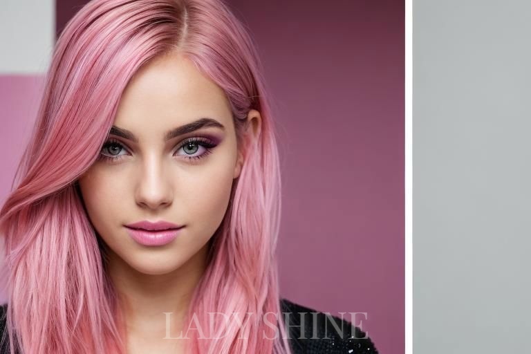 Розовое мелирование в салоне красоты "Леди Shine"