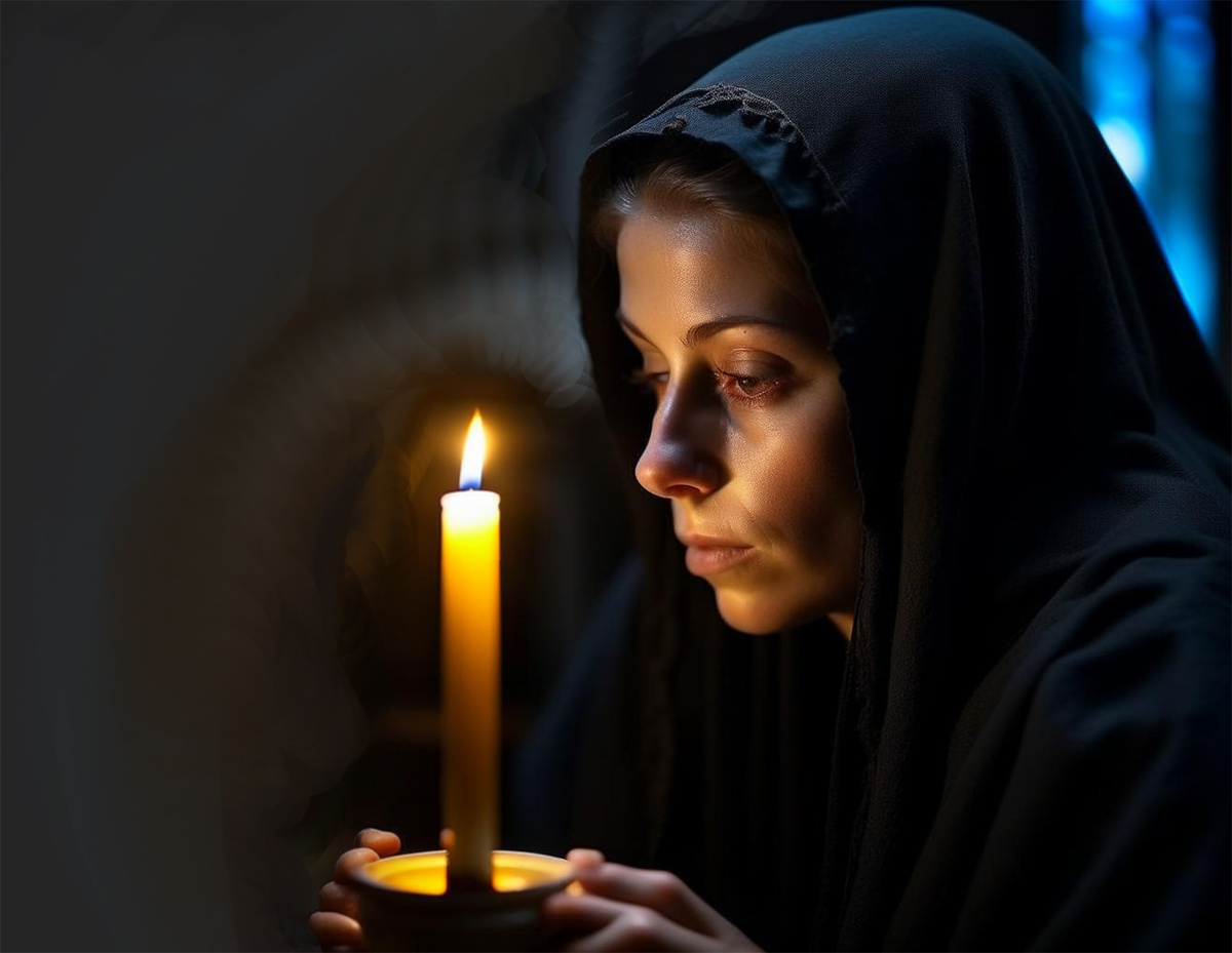 Свечу памяти зажгли по всей стране.  Фото: Изображение сгенерировано нейросетью Kandinsky 2.2