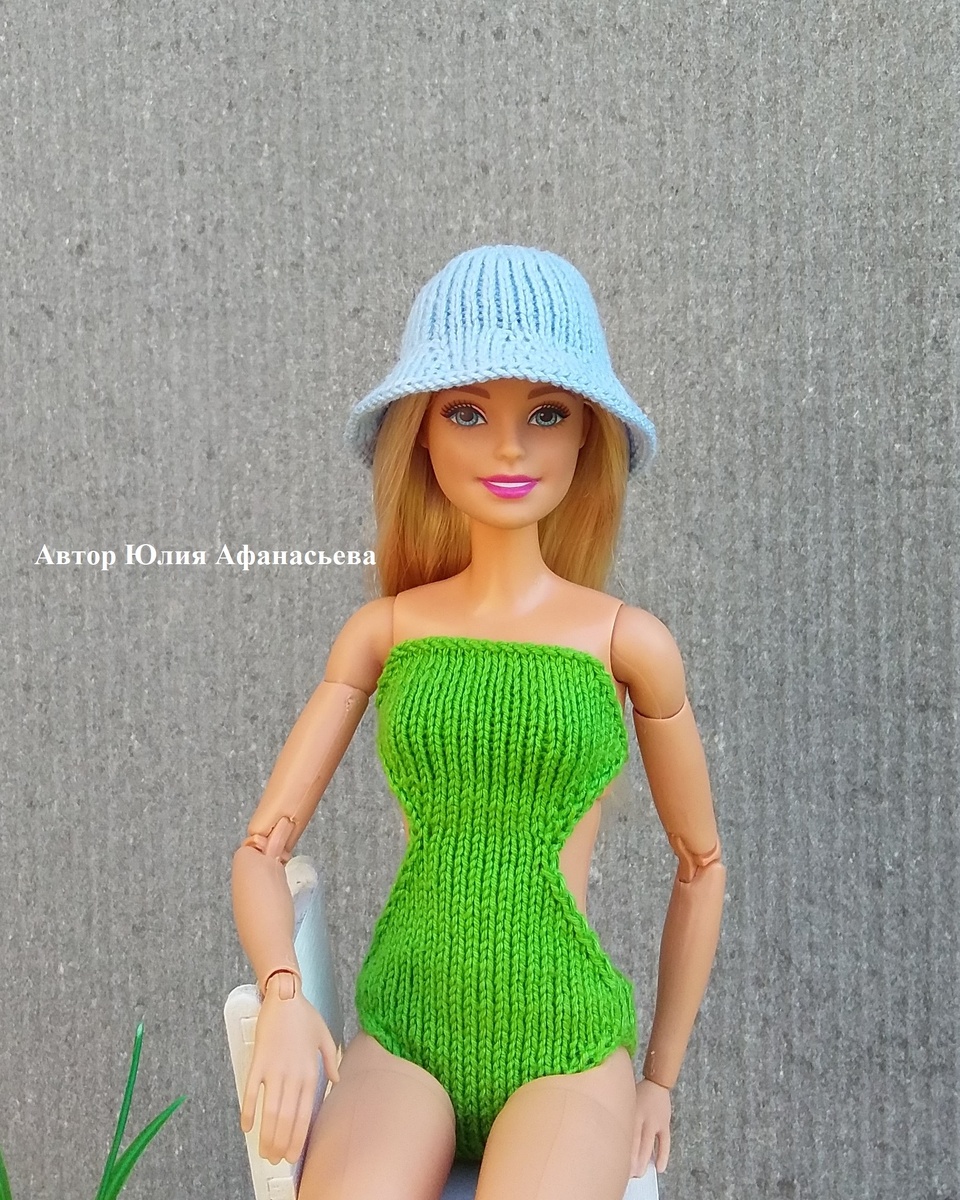 Шляпа- панама для куклы Барби
