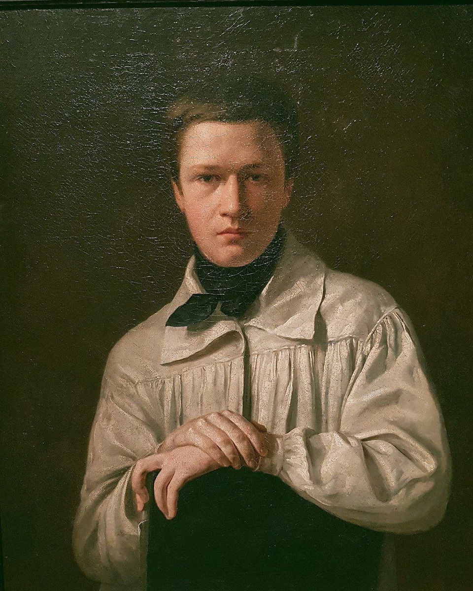  Алексей Тыранов, «Автопортрет», 1825, Холст, масло 66 x 55 см. Тверская областная картинная галерея